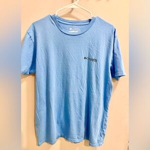Columbia Men's Light Blue Short Sleeve Tee